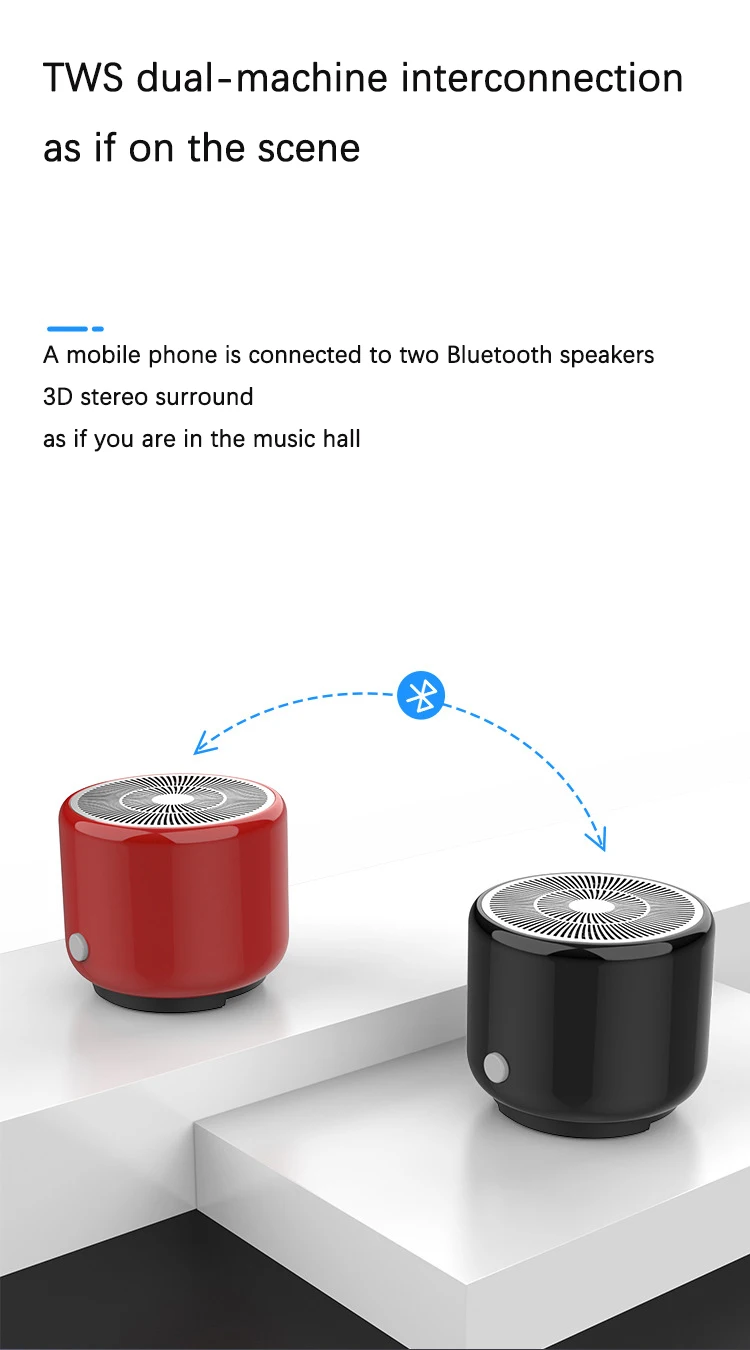 HIFI Stereo Bluetooth Wireless Speaker Home Loud Handfree Music Speaker for Phone - ANKUX.COM