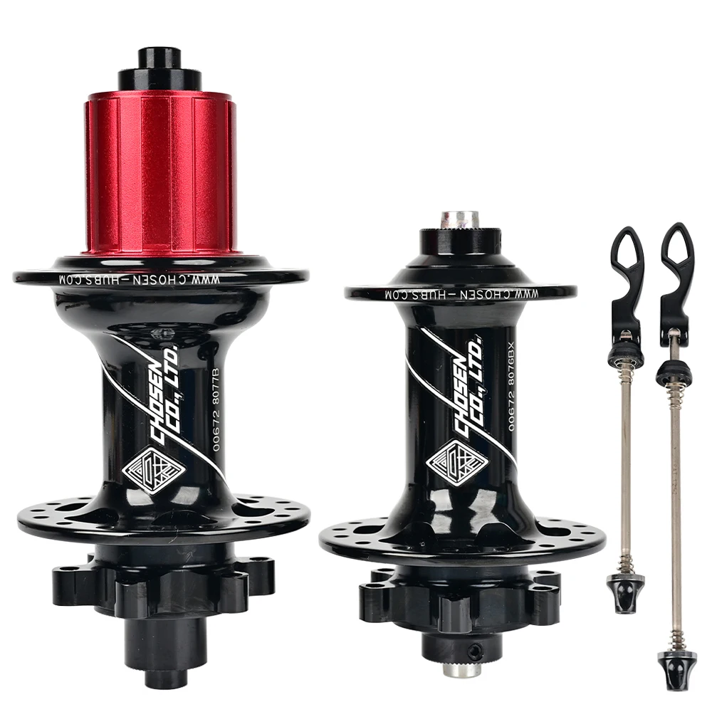 

TAIWAN CHOSEN 8527 Quick Release 20 Click 4 EZO Bearing 32H Mountain Bike Bicycle Hubs, 8257 (gold, red, white, blue);8077 (black, red, gold)