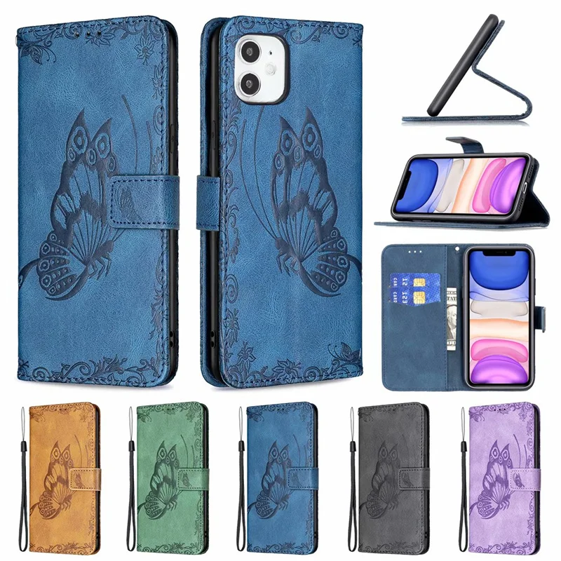 

Embossed Butterfly Pattern Clover Wallet Phone Case shell mobile phone cases For Nokia 1.4 C10 G10 G20 X10 1.3 2.4 3.4 5.4, 5 colors