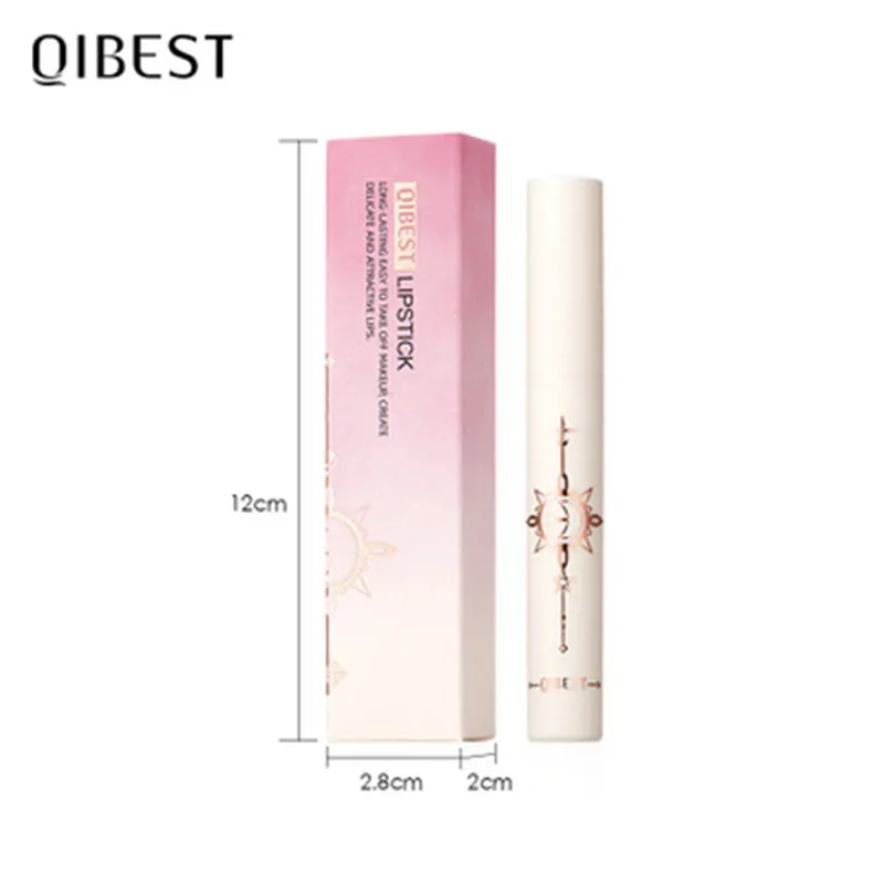 

QIBEST Private Label Foggy Velvet Texture 12 colors Waterproof moisturizing Makeup Lip Gloss