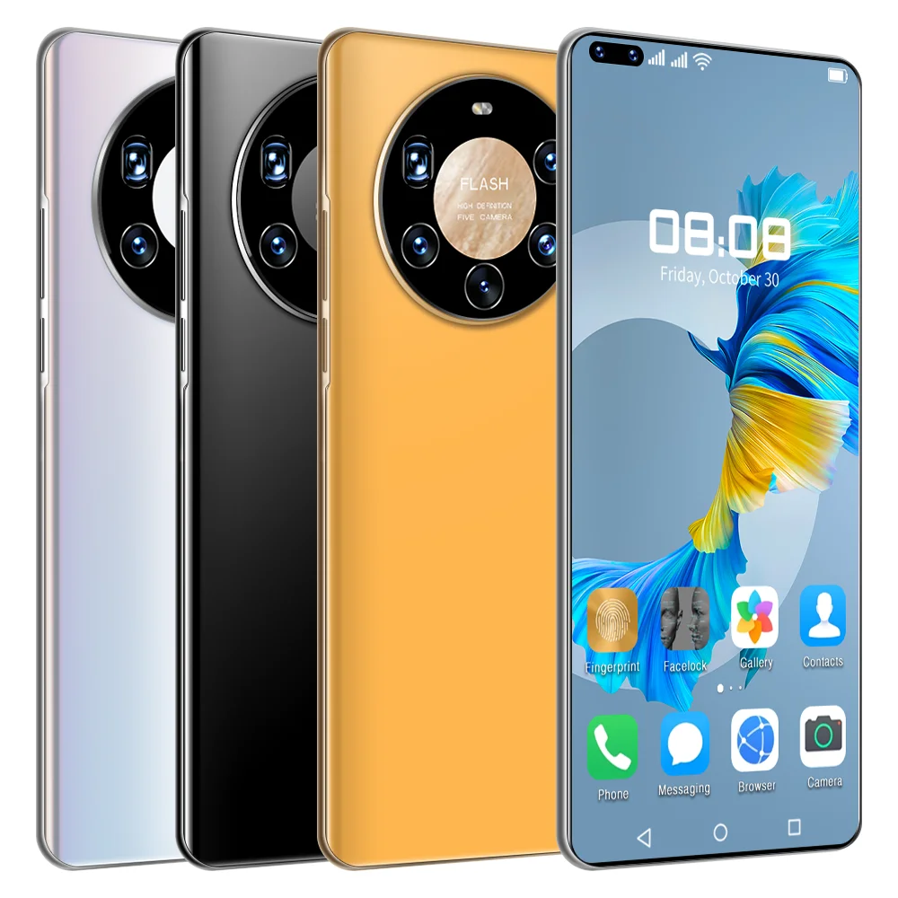 

Global Version Mate 40 Pro+ Mobile Phones 12GB+512GB 7.3 Inch full Display unlocked Android 10.0 Mobile Cell 5G Smart phone