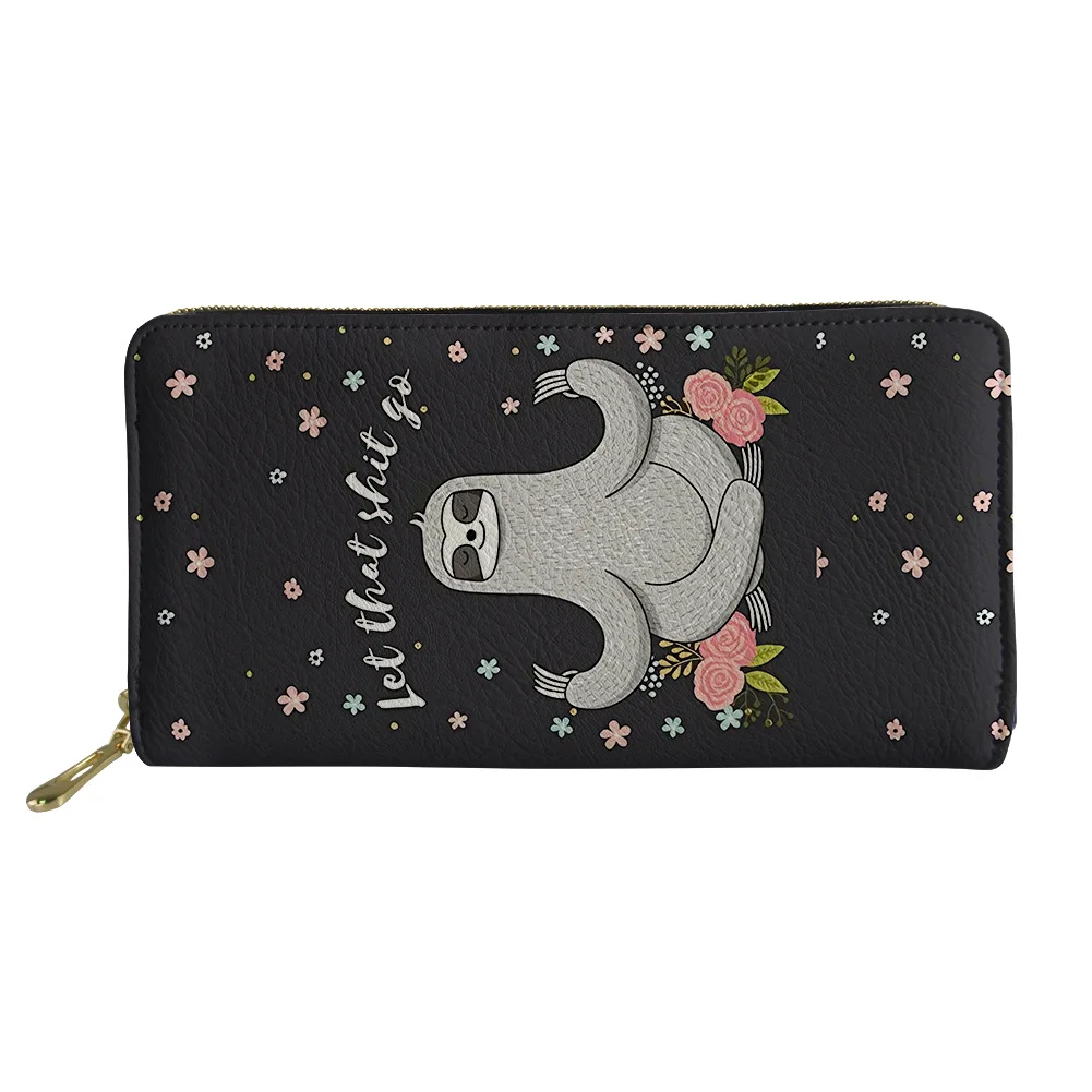 

Hot sell Leather Sublimation print on demand cute Koala Pattern Wallets For Women Fashionable Custom Woman Wallet Leather Woman