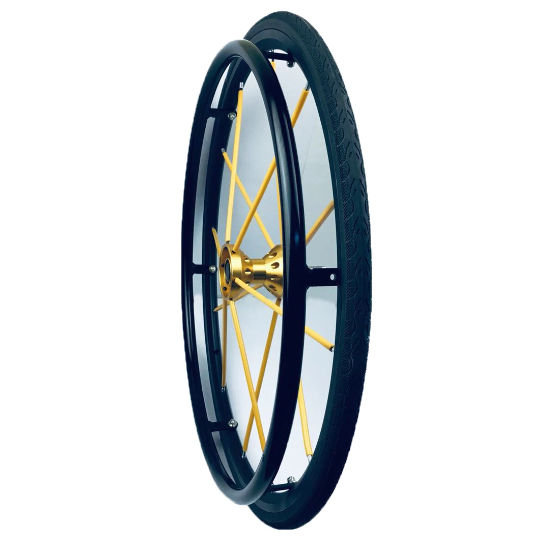 24x1 Pneumatic Wheels For Sport Wheelchair With Quick Release Axle