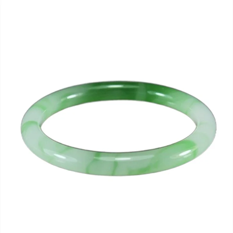 

Authentic A Grade Burma jadeite jade green jade thin bracelet bangle gemstone white and green thin jade Bracelet Bangles, Same as picture