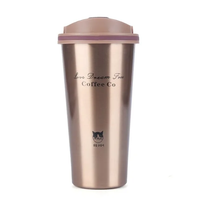

High quality 17oz 304 stainless steel heat preservation cup double wall vacuum water bottle with lid