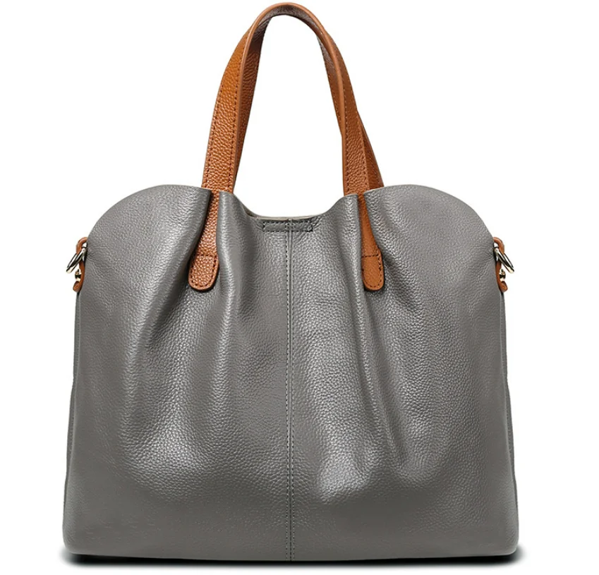 

Wholesale Genuine Leather Fashion Portable Shoulder Crossbody Messenger Hobos Tote Bag for Women
