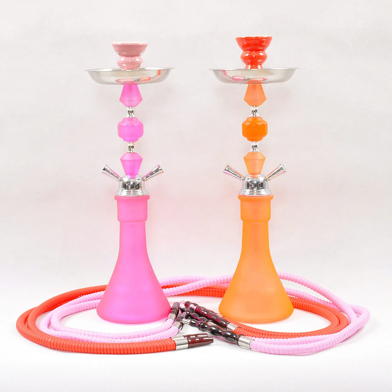 

2021 China Wholesale Model metal shishia hookah with two hose