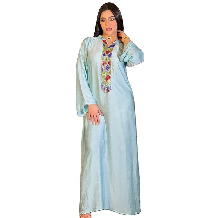 

GH-M036 New Al Por Mayor Ropa Islamica Vestimentas Hood Robes Women Muslim Abaya Middle East Islamic Clothing
