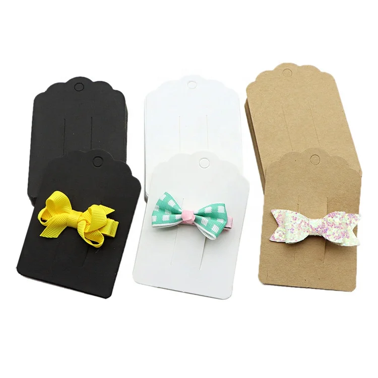 

Multi-functional Blank Hairbows Hair Clips Hanging Display Paper Card 1103831, As pictures