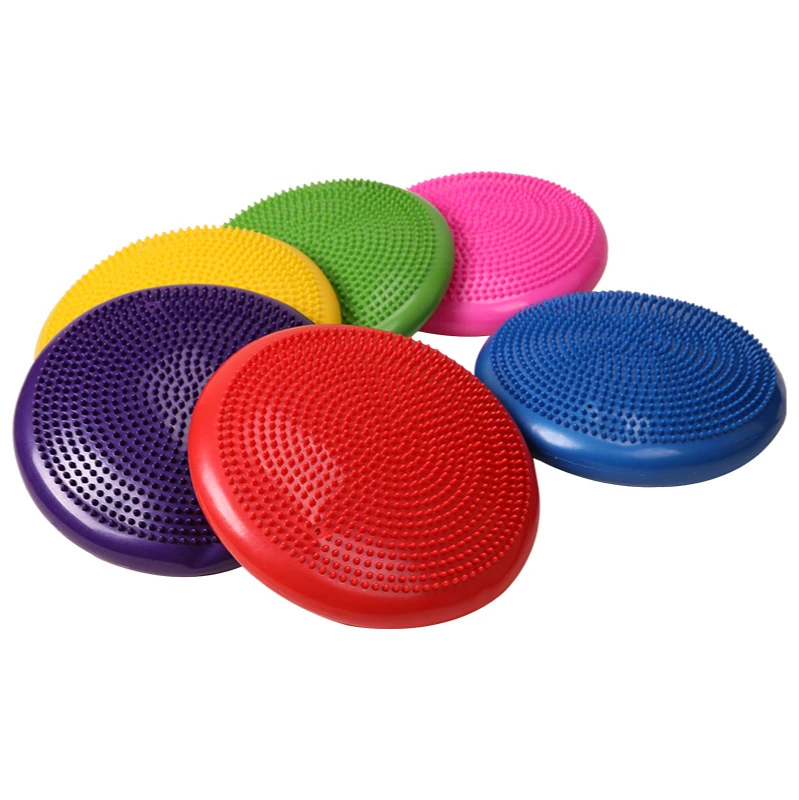 

Factory Yoga Balance Cushion Massage Mat Balance Disk Soft Cushion Thickened Anti-riot Yoga Balance Ball Air Cushion, Colors