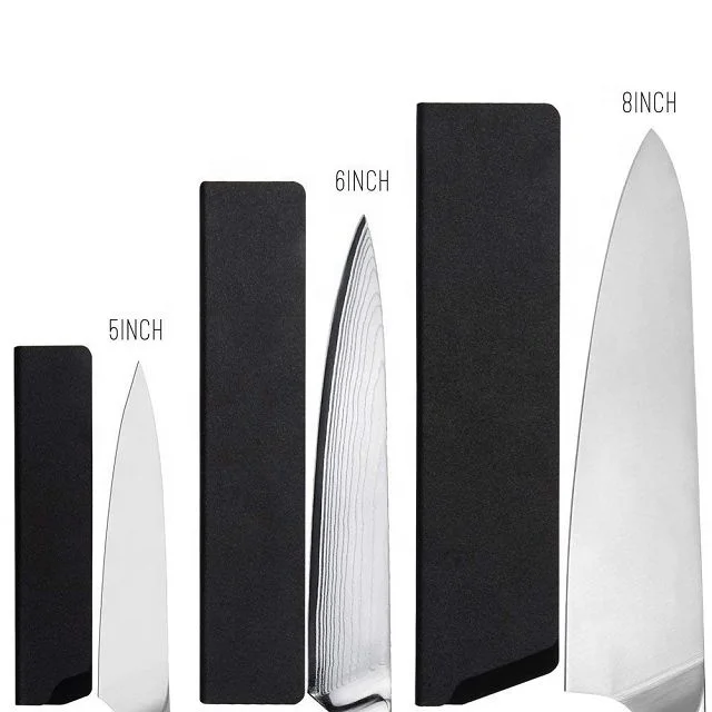 

Low MOQ Kitchen Tools Chef Knife ABS Material Knife Protector Knife Cover set for sale, Black