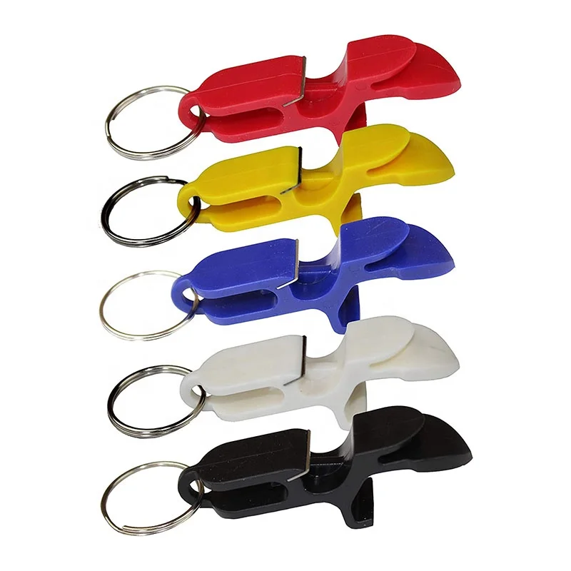 

New Factory Directly Wholesale High Quality 4 in 1 Nylon Plastic Shotgun Keychain Beer Multifunction Bottle Opener, Red, blue,white, yellow,black