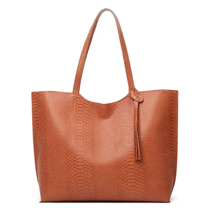 

Luxury PVC Leather Oversized Custom Handbag Shoulder Ladies Large Tote Bag for Women, As pictures