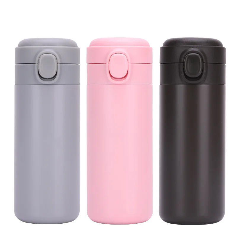 

FREE SAMPLE Wholesale customized double wall 304 stainless steel water bottle tumbler vacuum flask with bounce lid, Available colors or custom colors