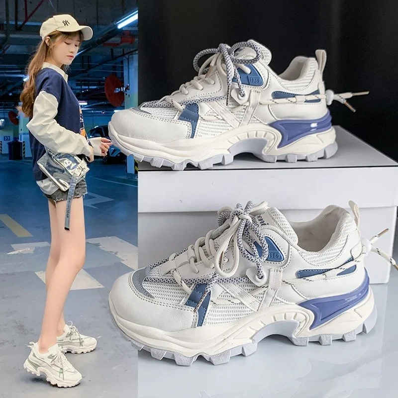 

High Quality Trainers Women's Platform Sneakers Women Shoes Breathable Casual Women Shoes Running Chunky Sneakers