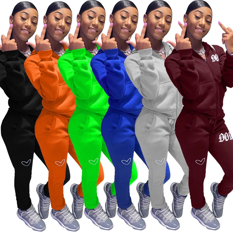 

fall new arrival 2021 two piece suits hooded sweatshirts jogger sets 2pcs autumn woman clothing outfits trackuits