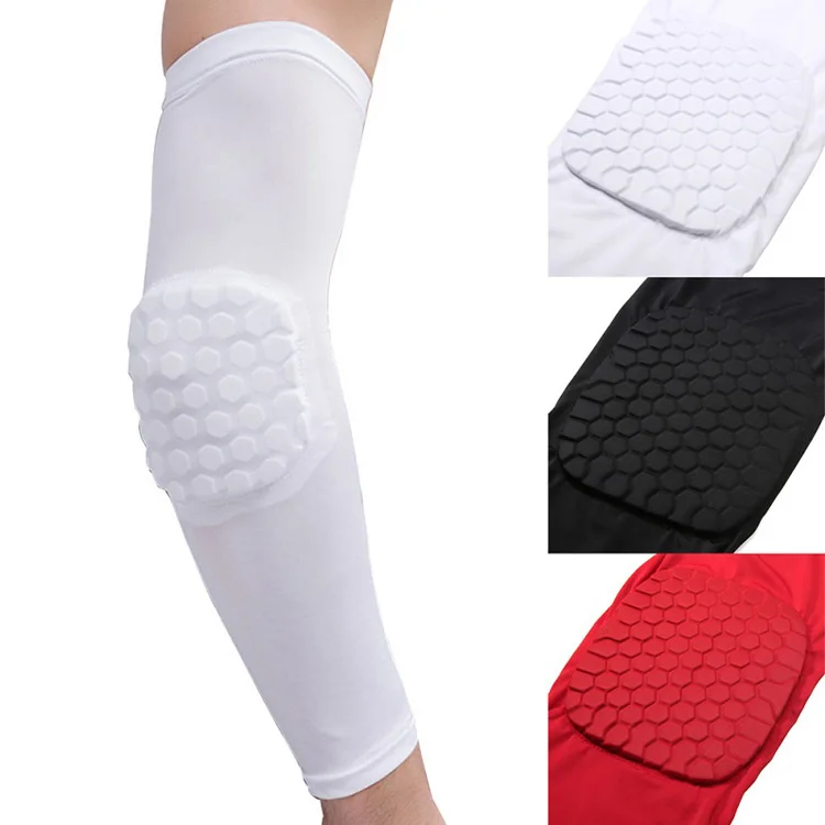 

Wholesale Men Women Basketball Tennis Running Cycling Nylon Arm Sleeves With Padding, Blue,black,red,white
