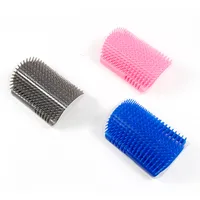 

Cat Self Groomer with Catnip, Dog Cat Corner Groomer Wall Corner Scratch Comb Grooming Brush, Perfect Scratch Tool for Fur Pet