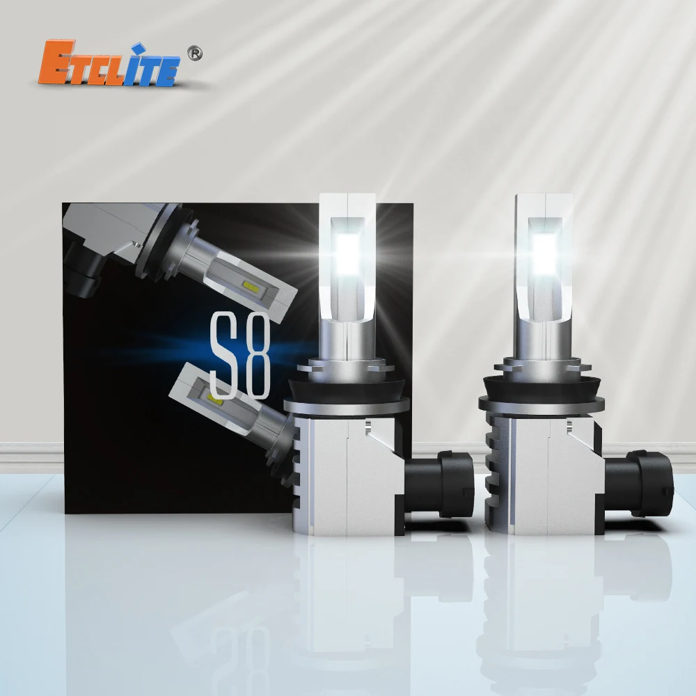 Etclite S8 Factory Wholesale Price Led Headlight Bulbs New Design 10000 Lumen H4 Led Headlight