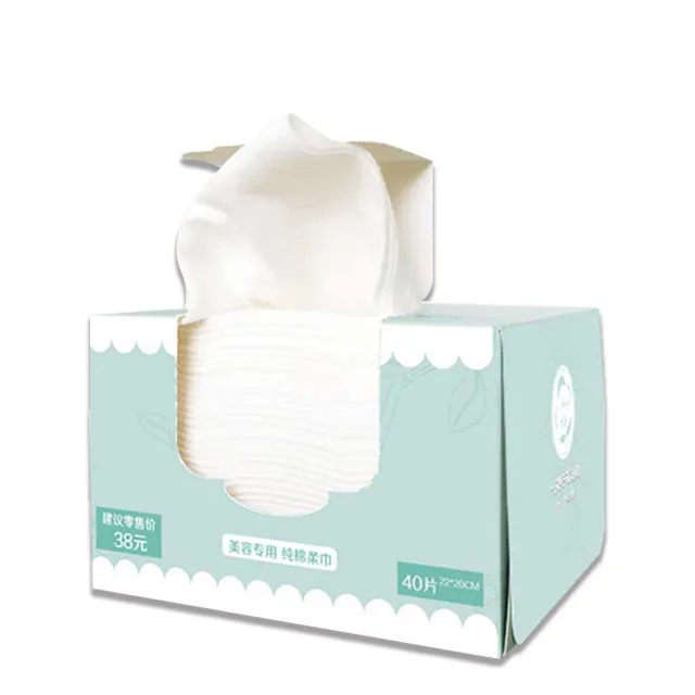 

Cosmetic Spa Salon Disposable Towel Biodegradable Tissue Super Soft for Sensitive Skin Face Towels Disposable Face Towel