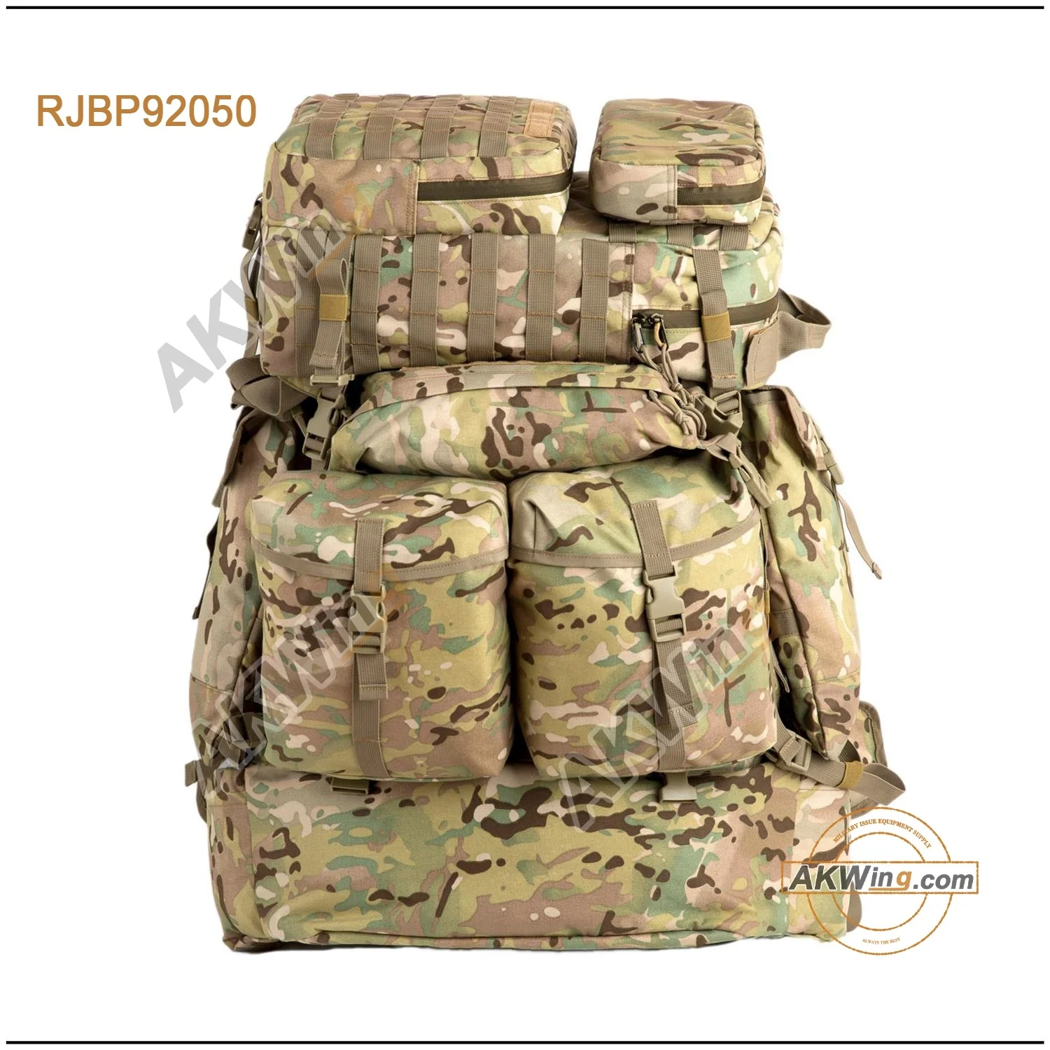 

USGI USMC Pack System FILBE Military Rucksack Tactical Assault Backpack Hydration Pack System with Frame and Hip Belt, Multicam camouflage