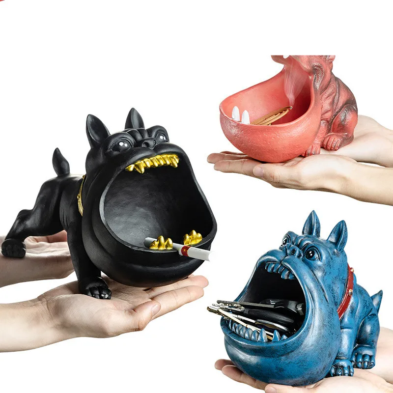 

Creative Animals Dog/Hippo Shaped Ceramic Ashtray Office Home Ashtray Multifunctional Storage Pot, Picture