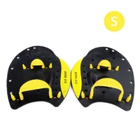 

Low MOQ yellow custom logo comfortable training adjustable swimming tech paddle for children