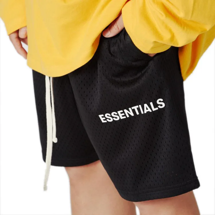 

Wholesale Custom Cropped Fit Polyester Mesh Basket Mens Shorts Men Fitness Eric Emanuel Mesh Shorts Pants/