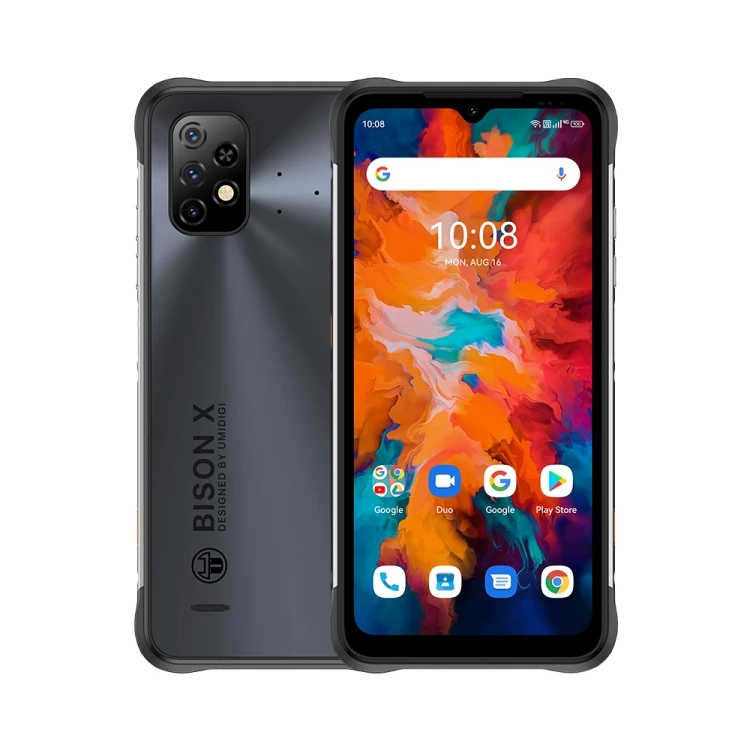 

UMIDIGI BISON X10 Rugged Phone 128GB ROM IP68/IP69K Waterproof Shockproof 6150mAh Battery Celular