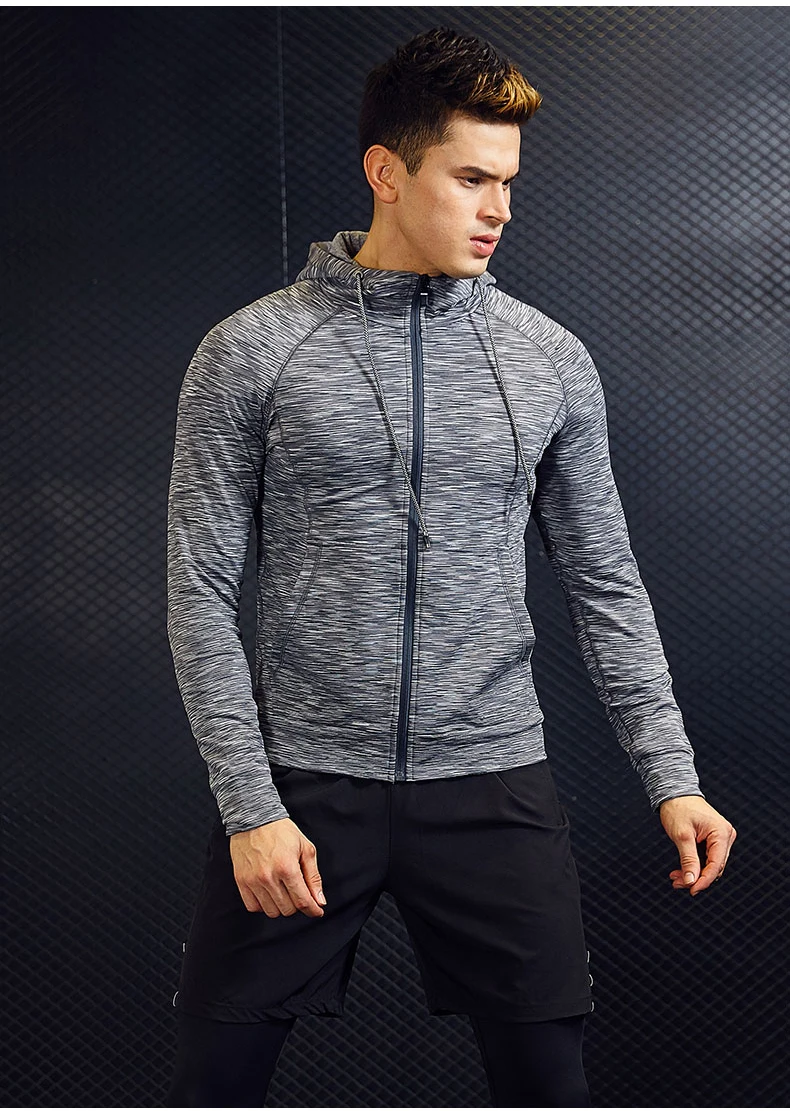 Custom Long Sleeve Workout Clothes Men's Training Fleece Hoodie Mens