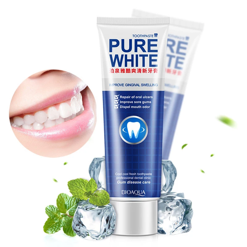 

BIOAQUA Mint Toothpaste Pure White whitening Toothpaste For Tooth Care teeth hot sale