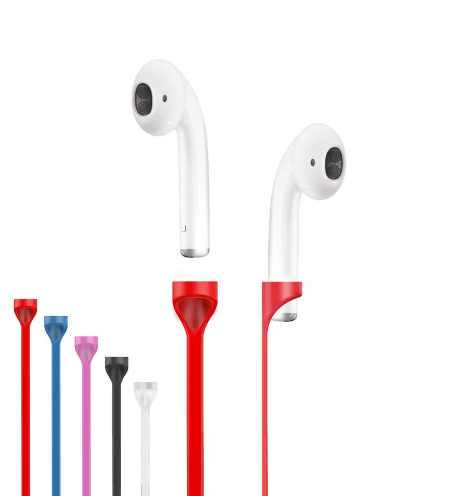 High Quality Air Pods String Silicone Earphone Anti-Lost Strap Esd Wireless Wrist Strap Earphone Strap with Magnet for Air pods