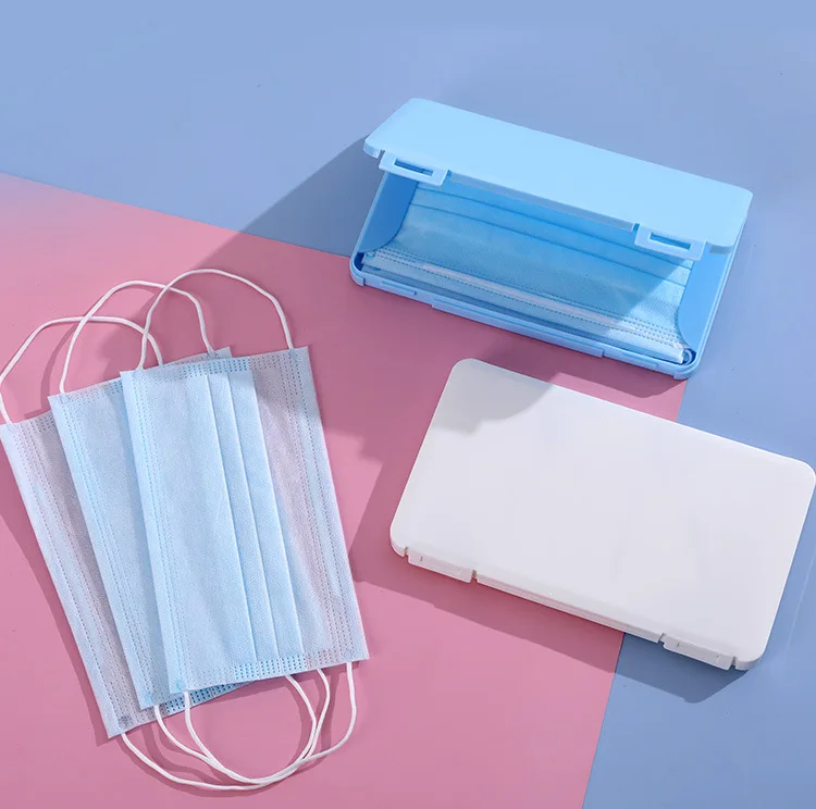 

Plastic Waterproof Dust-proof 19*11*1.5 cm Face Masking Storage Case Container Disposable Face Mask Box