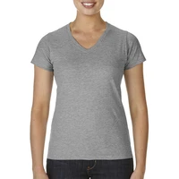 

Multiple Colour 2019 Woman Graphic 90% Cotton 10% Polyester V Neck Plain T Shirt