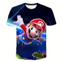 

Harajuku Classic Games Lovely T-shirt Super Mario Kid t shirt Men/Women Super Smash Bros 3D print T-shirt soccer t-shirts