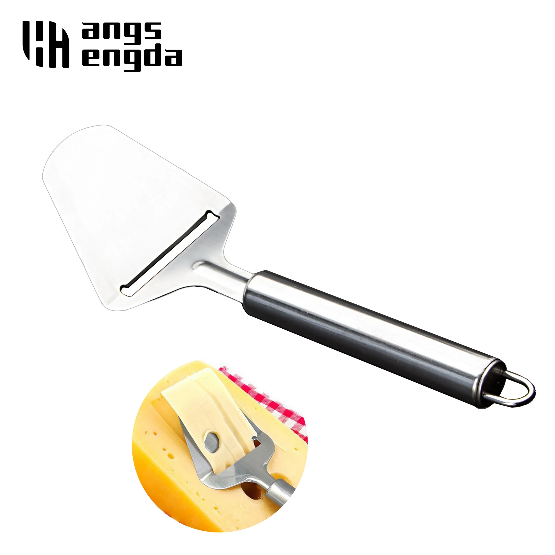 

Amazon hot Silver Stainless Steel Cheese Peeler Cheese Slicer Cutter Butter Slice Cutting Knife Kitchen Cooking Cheese Tools