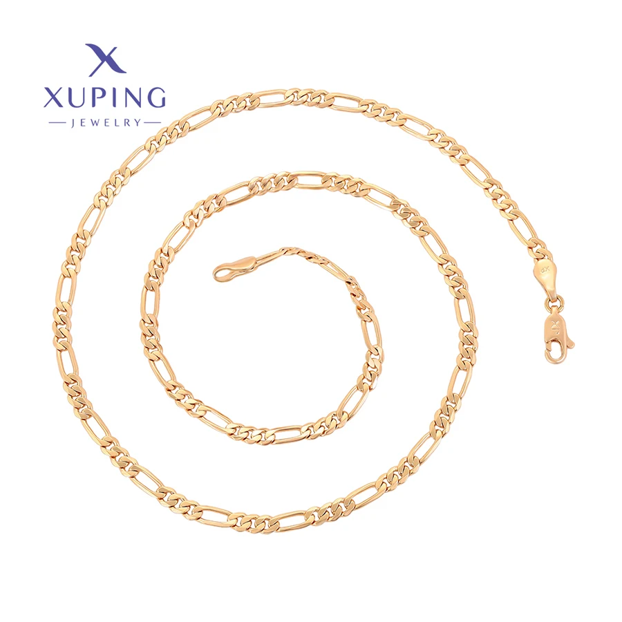 

X000716723 xuping jewelry fashion simplicity necklace 18K gold color Elegant Simple chain necklace for women