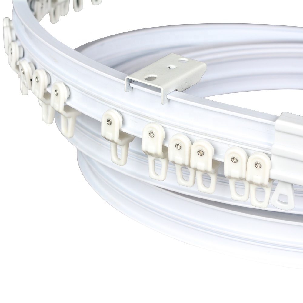 Jns Flexible Bendable Curtain Rail Runner Curved Ripple Fold Curtain