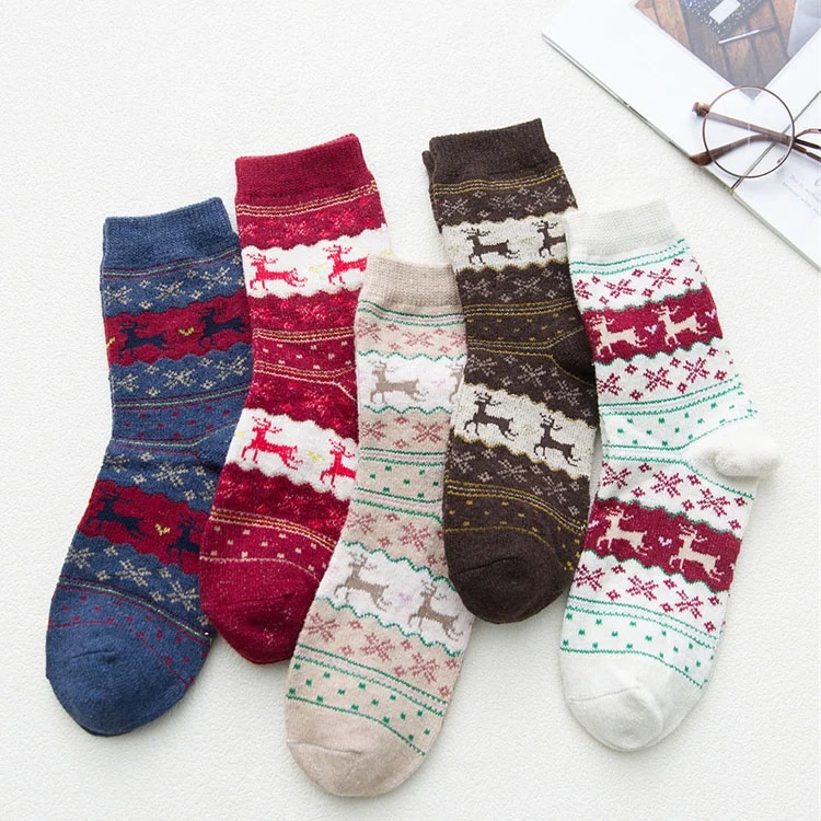 China Factory Promotion Socks Women Wool Christmas Socks - Buy China ...