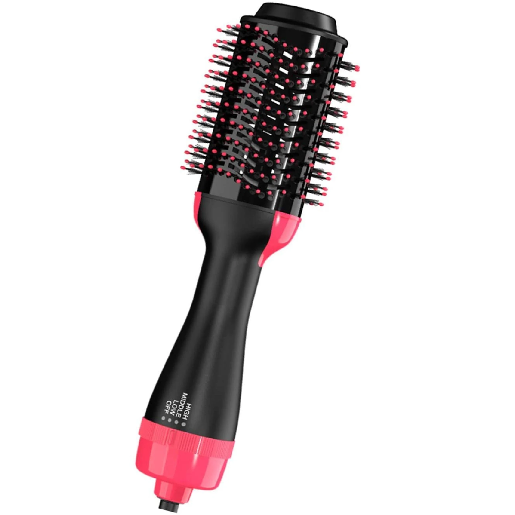 

1000w Hot Air Blow Dryer Brush Flat Iron Electric Comb One Step Hair Dryer Straightener Brush Hot Air Brush, Customized color acceptable