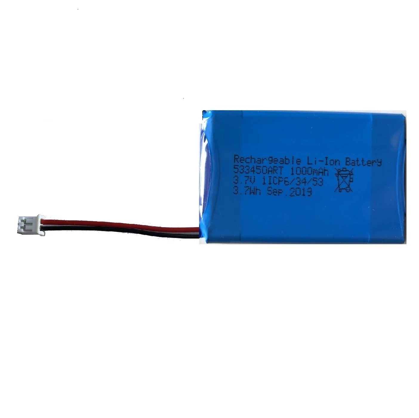中国工厂充电电池523446ar 523450ar 3.7v 600毫安时800毫安时1000毫安时可充电锂离子电池 - Buy 充电器电池 ...