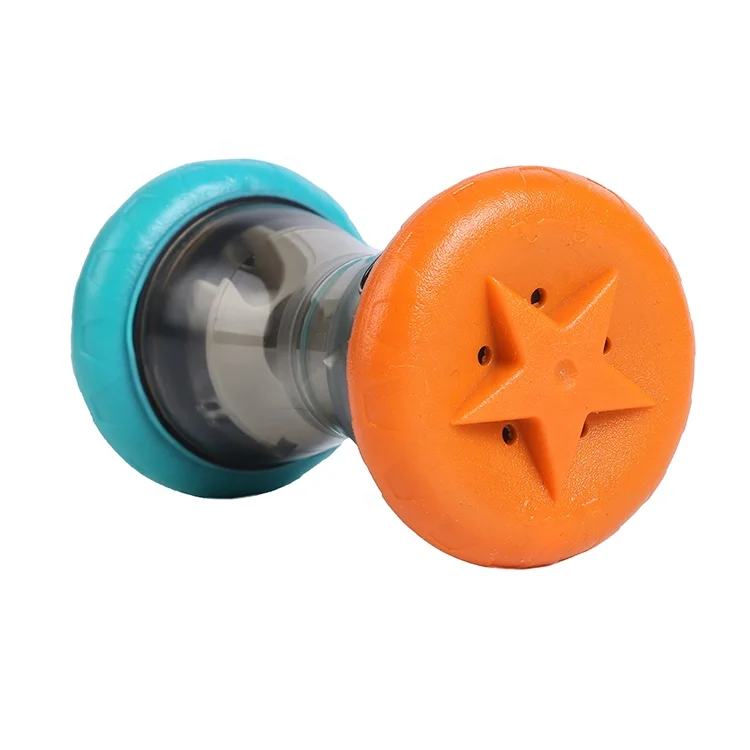 

2021 Pet Supplies New Innovation Food Slow Feeder Play Eating Dog Cat Pet Puzzle Interact Toys, Orange and blue