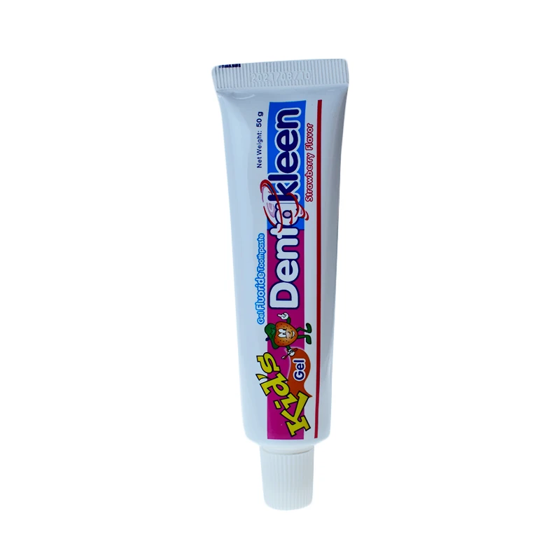 
Custom logo fruit flavored fresh breath baby toothpaste 