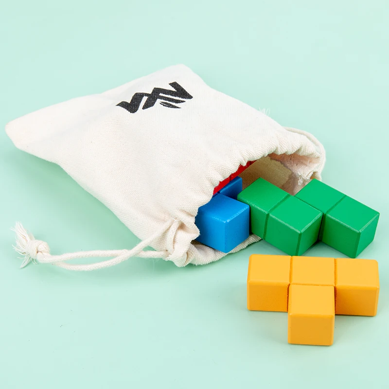 

Montessori Build Space Master Creative Building Blocks Wooden Puzzle Game Toys Color Building Blocks Seven Shapes
