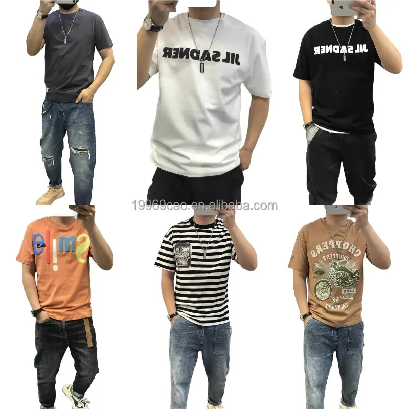 

2022 new men's T-shirt Harajuku men's street casual T-shirt fashion cotton men's T-shirt, Customized color