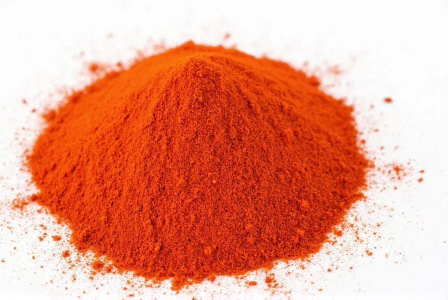 Chef's hand measuring red pepper flakes into a spoon for precise cayenne pepper substitution