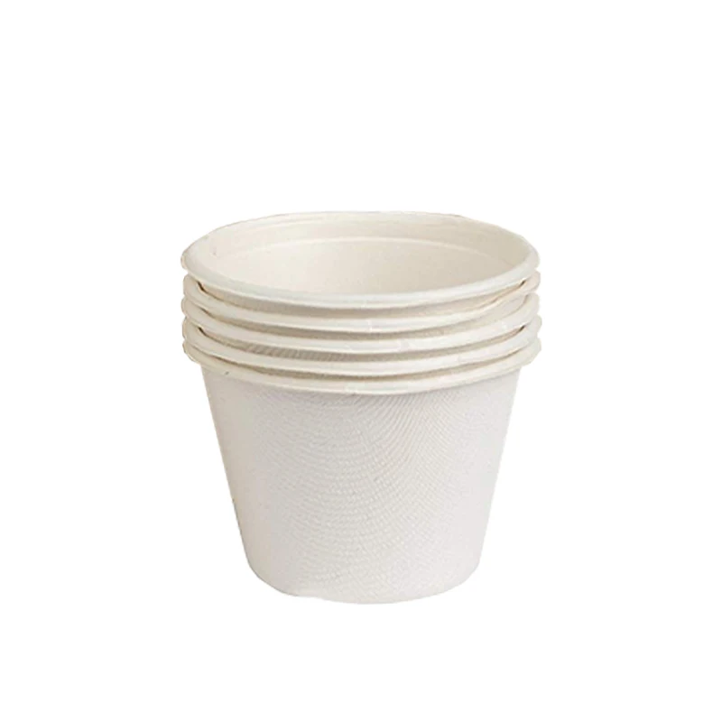 

Eco-friendly Compostable Paper Coffee Cups with Logo Disposable Bagasse Sauce Cup Biodegradable Paper Cup