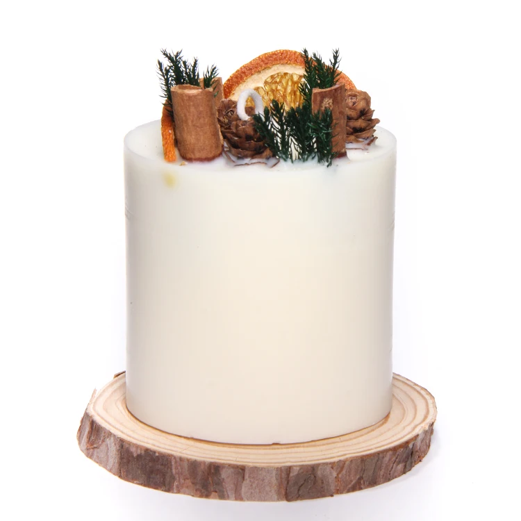 

Professional Custom Birthday Gift Scented Wax Dried Flower Jelly Candle