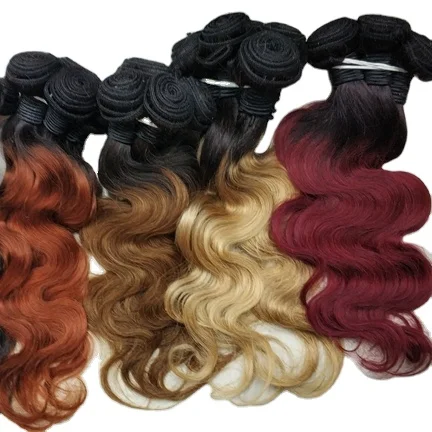

Letsfly Ombre Wholesale Hight Quality Body Wave Bundles Brazilian Human Hair For Woman Extensions Free Shipping