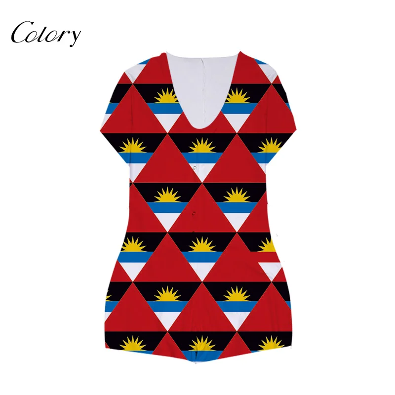 

Colory Designer Silk Women Sexy Shorts Short Set Pajamas, Picture shows